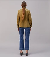 Embroidered Suede Reva Jacket