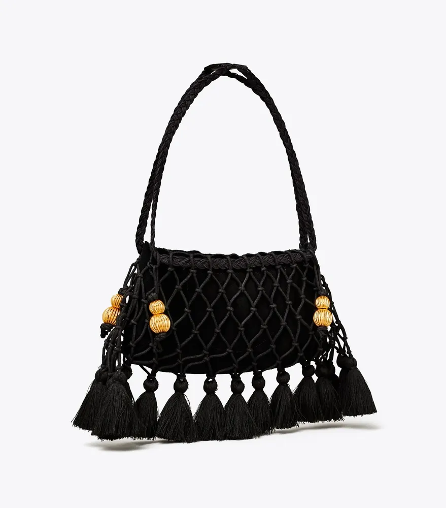 Small shoulder bag - Black/Tassel - Ladies | H&M IN