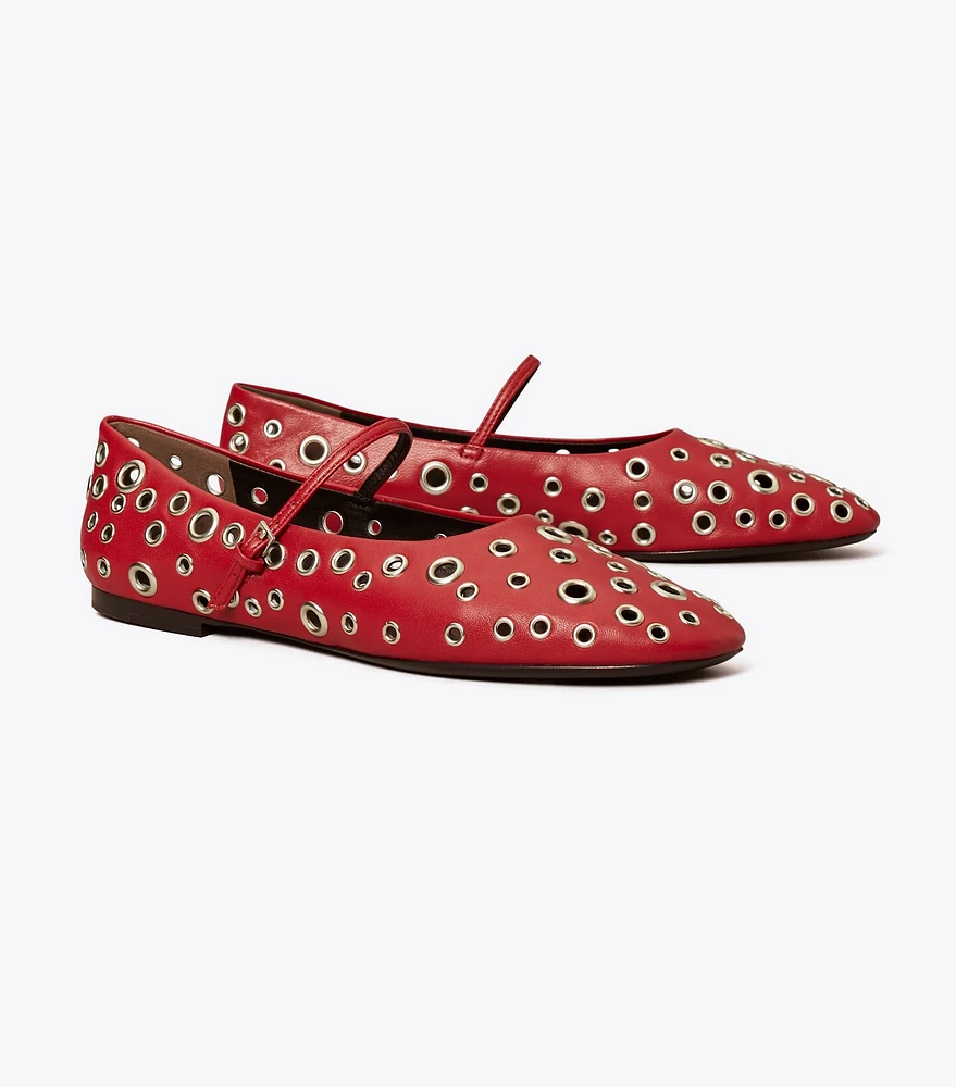 Eyelet Mary Jane Ballet