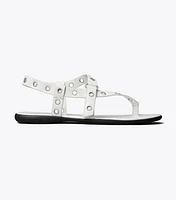 Eyelet Toe-Ring Sandal