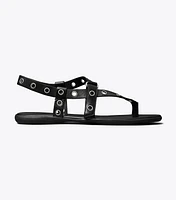 Eyelet Toe-Ring Sandal