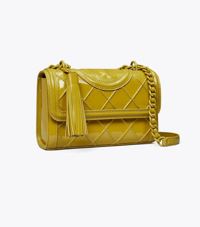 Tory Burch Perry Bombe Patent Whipstitch Mini Bag