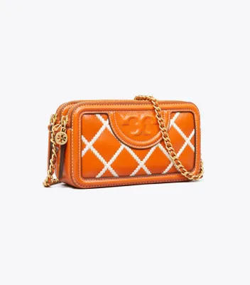 Fleming Pop Quilt Double-Zip Mini Bag