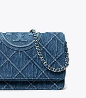 Fleming Soft Denim Chain Wallet