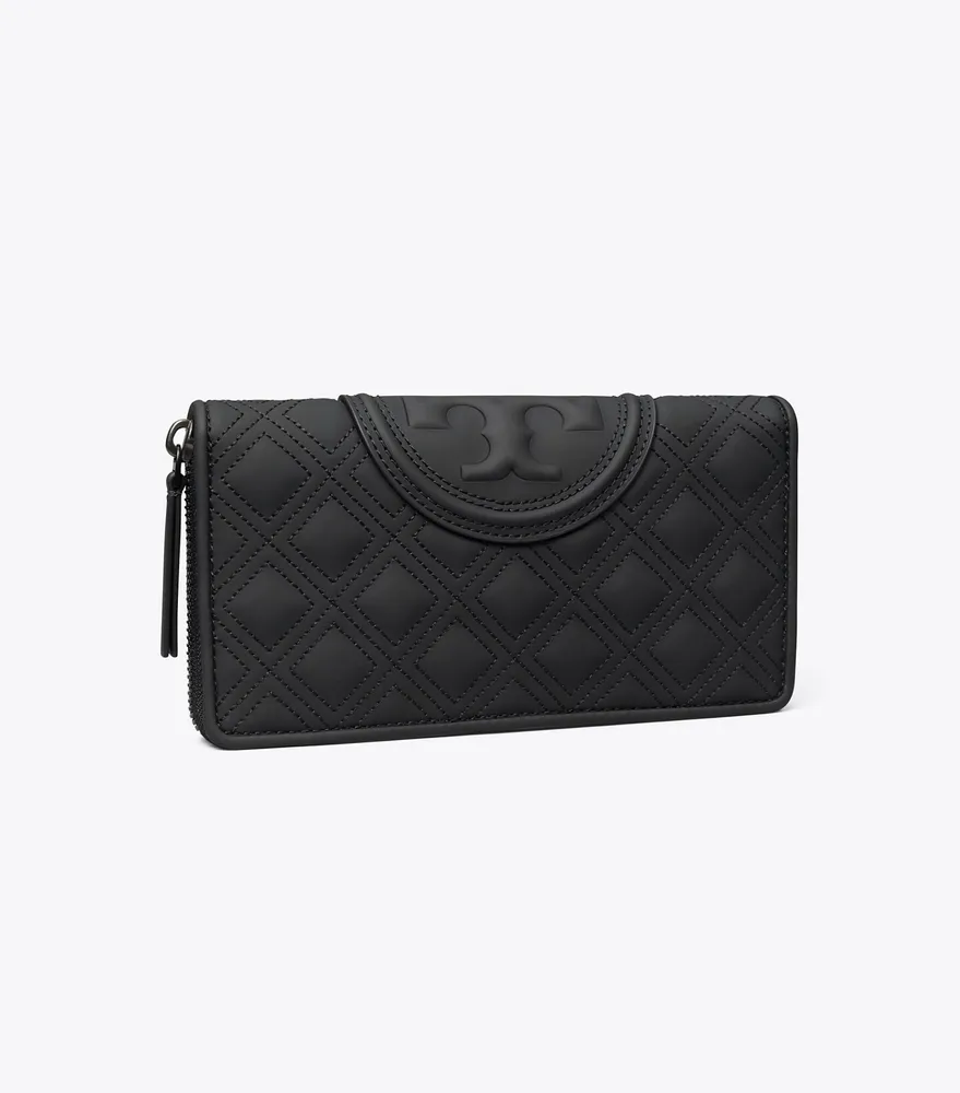 Tory Burch Women's Fleming Leather Wallet Bag - Gray - Wallets