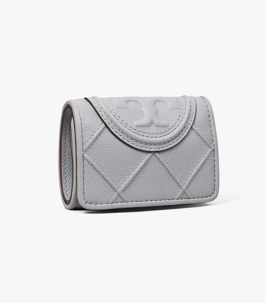 Fleming Soft Polished-Grain Small Flap Wallet