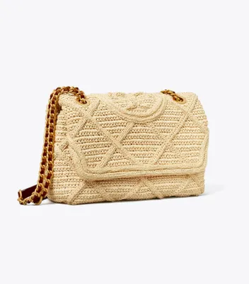 Buy Tory Burch Neutral Fleming Mini Bucket Bag in Soft Straw for WOMEN in  Oman
