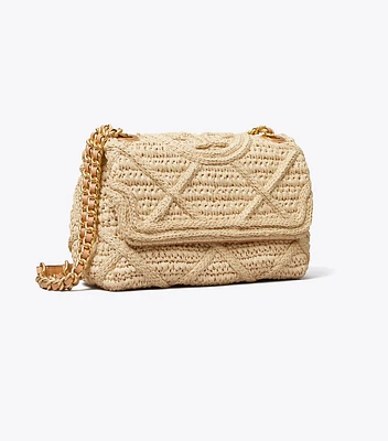 Fleming Soft Straw Small Convertible Shoulder Bag