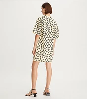 Flower Stencil T-Shirt Dress