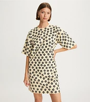 Flower Stencil T-Shirt Dress