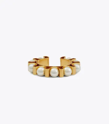 Fluted Pearl Cuff