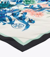 Gem Bouquet Silk Square Scarf