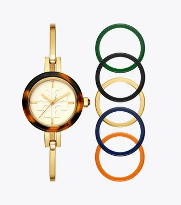 Gigi Bangle Watch, Multi-Color/Gold-Tone, 27 MM