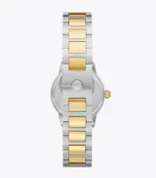 Gigi Watch, Two-Tone Stainless Steel/Gold/White, 28 mm 