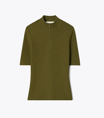 Half-Zip Crewneck Sweater