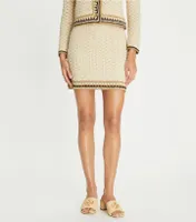 Hand-Crocheted Cotton Mini Skirt