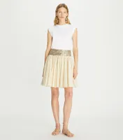 Hand-Done Mirrorwork Cotton Skirt