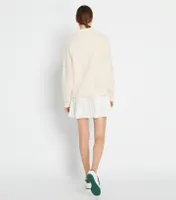 Heavy French Terry Half-Zip Tennis Pullover