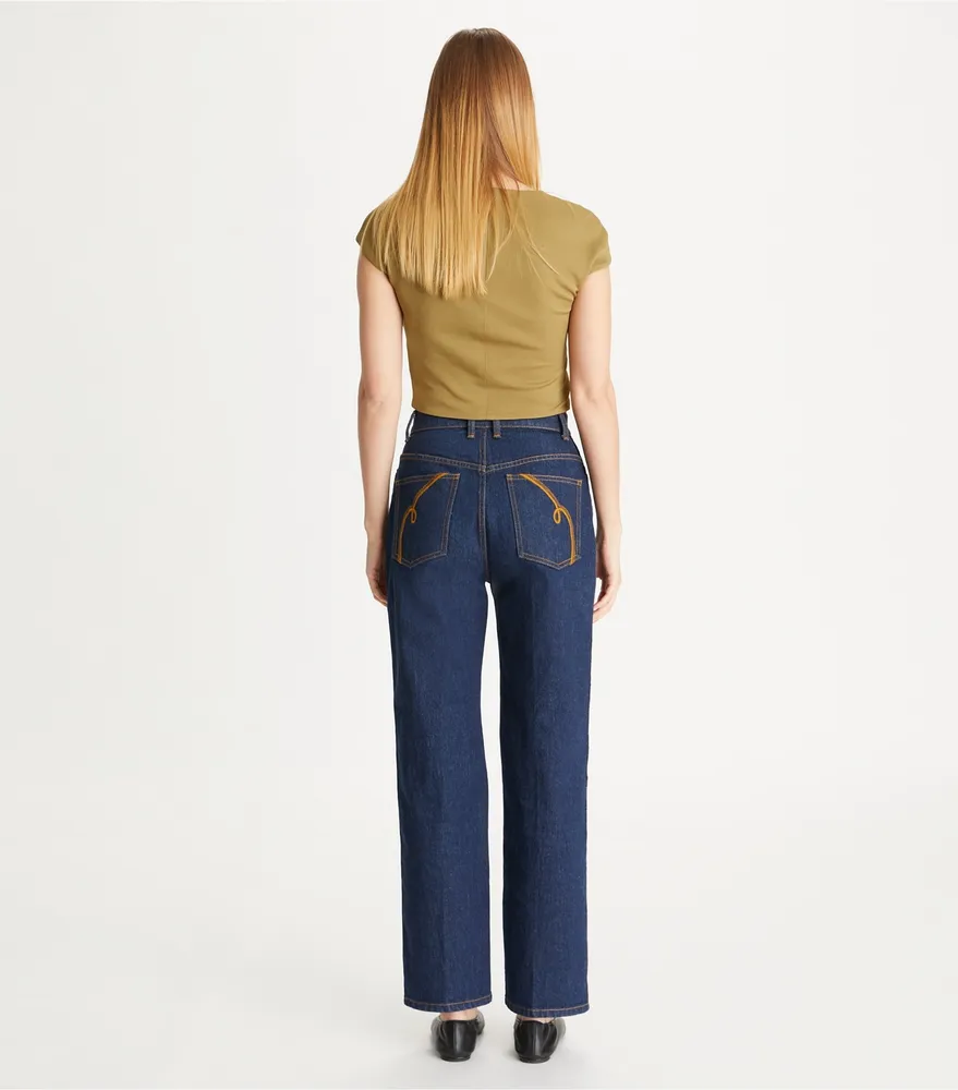 High-Rise Straight Jean