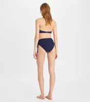 High-Waist Cinched Bikini Bottom