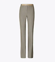 High-Waisted Wool Pants