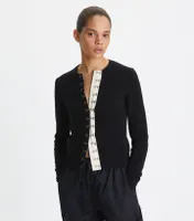 Hook-And-Eye Cashmere Cardigan