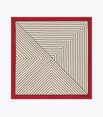 Illusion Stripe Silk Neckerchief