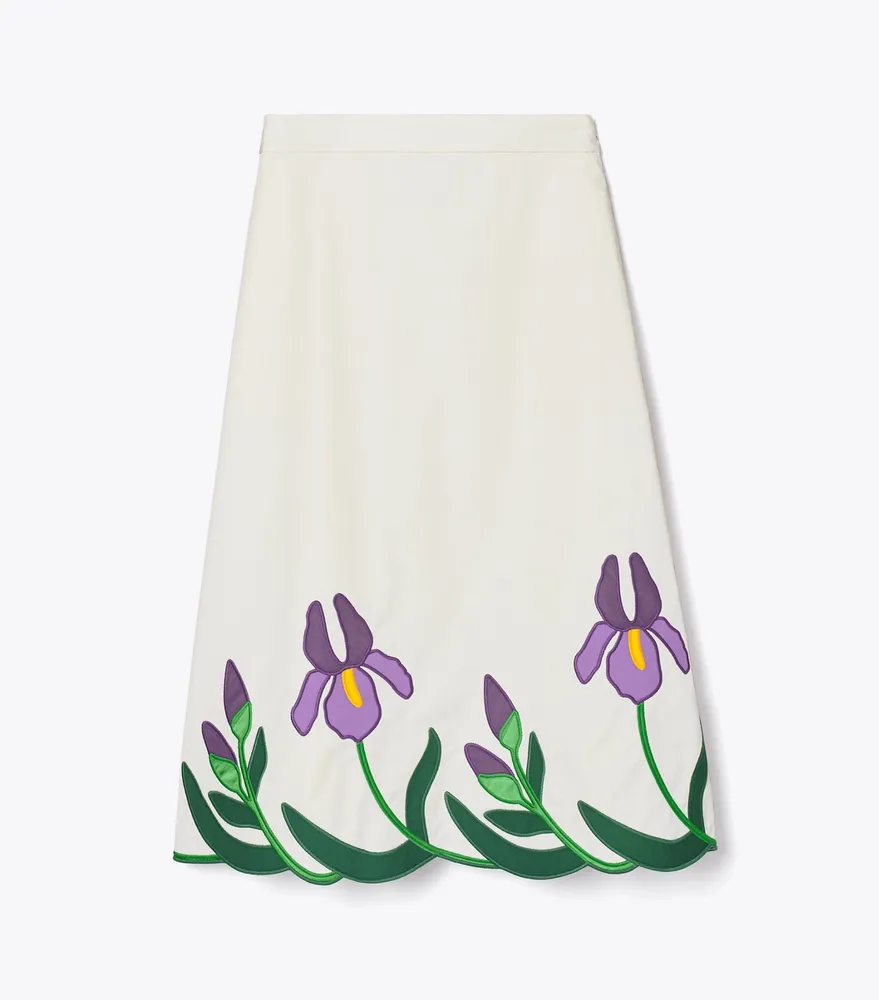 Iris Embroidered Skirt