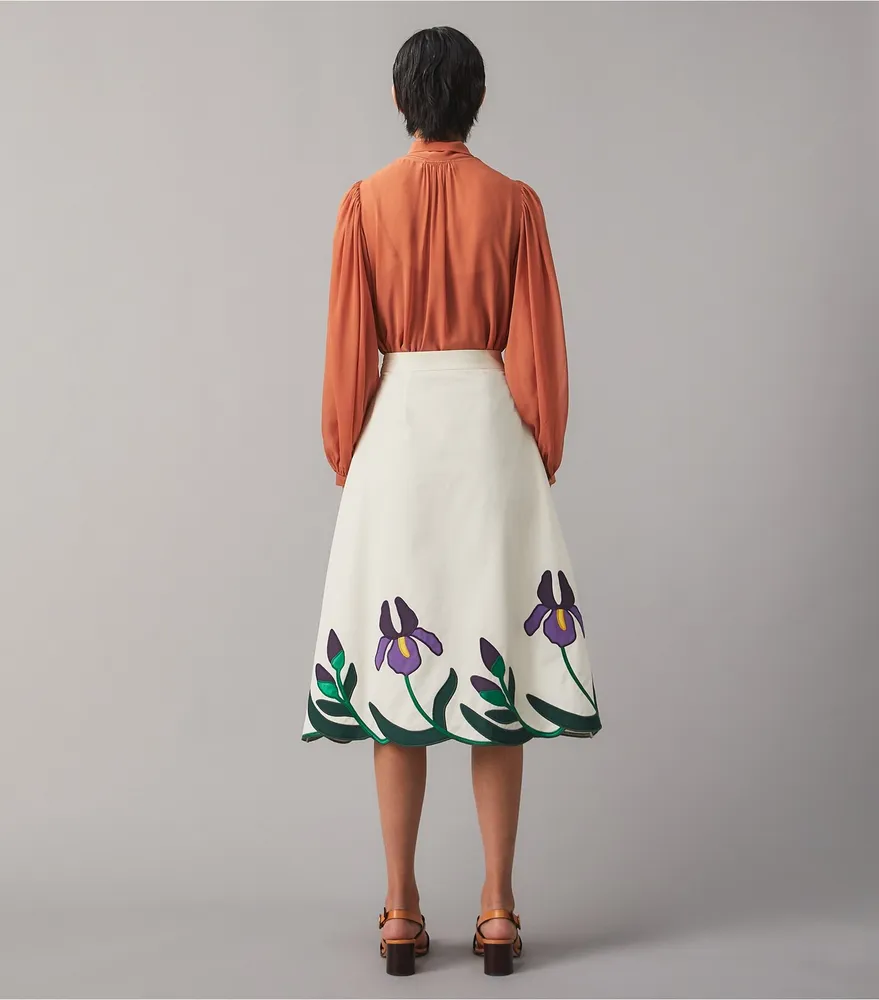 Iris Embroidered Skirt