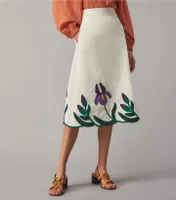 Iris Embroidered Skirt