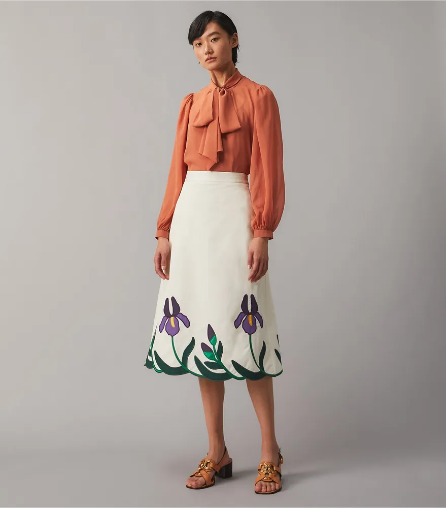 Iris Embroidered Skirt