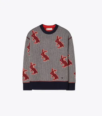 Jacquard Rabbit Sweater