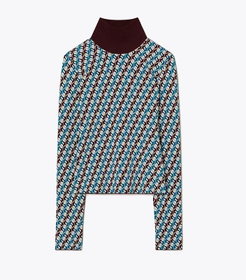 Jacquard Turtleneck