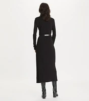 Jersey Turtleneck Dress