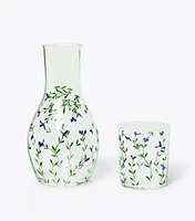 Jolie Fleur Carafe and Cup Set