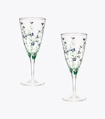 Jolie Fleur Champagne Glass, Set of 2