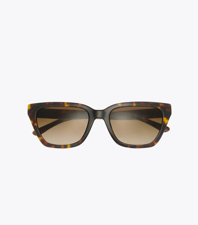 Tory Burch Sunglasses New Zealand - Gold / AZURE Womens Kira Faceted  Geometric