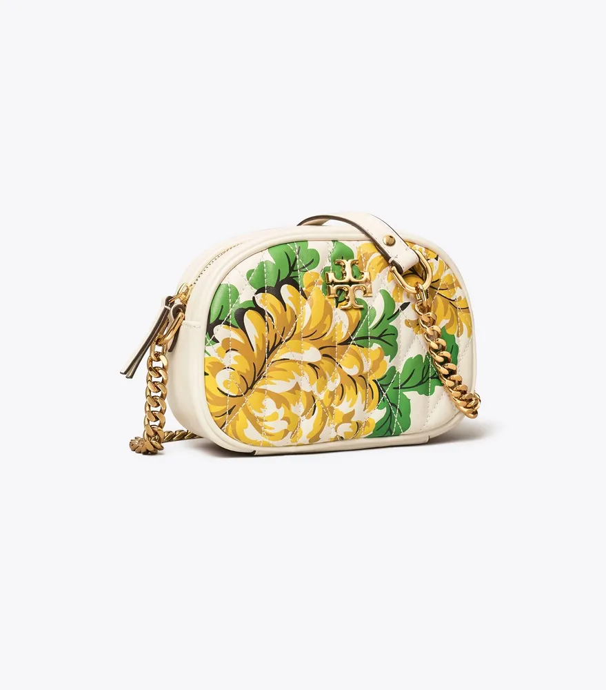 TORY BURCH KIRA Chevron Floral Printed Convertible Shoulder Bag