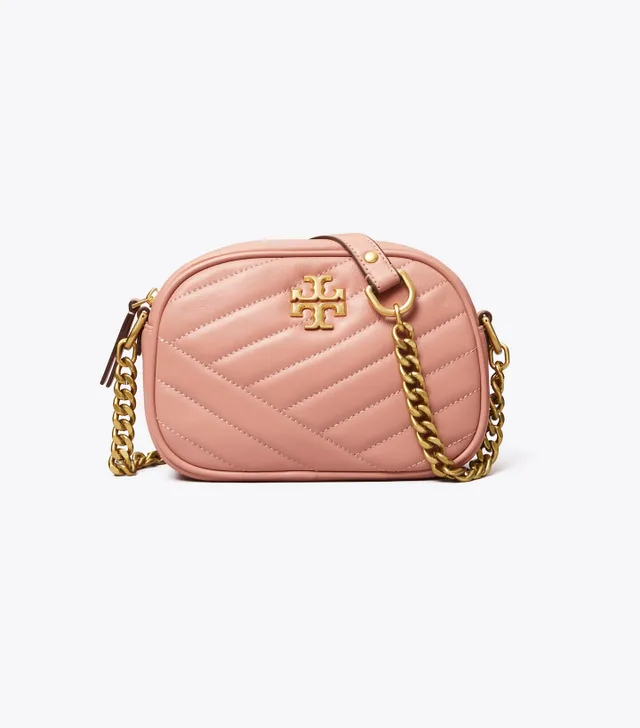 Tory Burch Kira Chevron Camera Bag in Pink