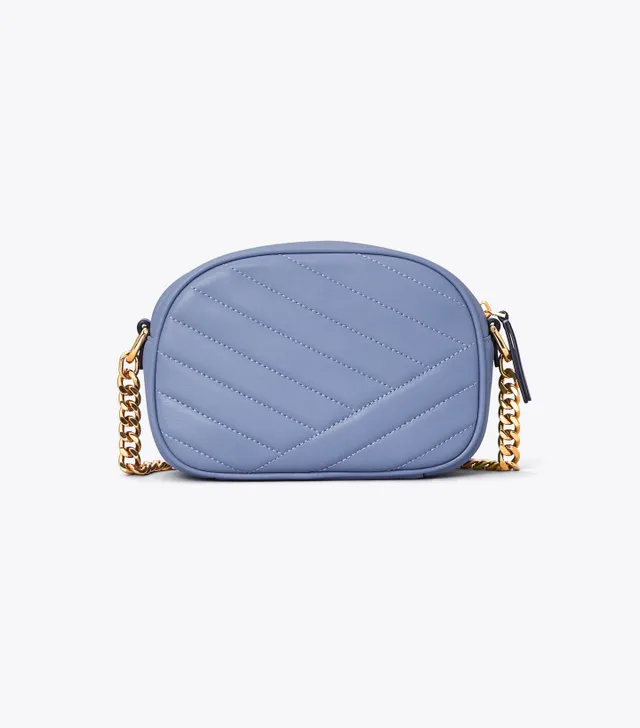 SMALL KIRA CHEVRON CAMERA BAG Color: Navy