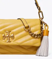 Kira Chevron Tassel Small Flap Shoulder Bag