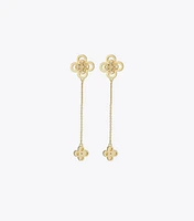 Kira Clover Front-Back Stud Earring