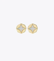 Kira Clover Mother-Of-Pearl Stud Earrings