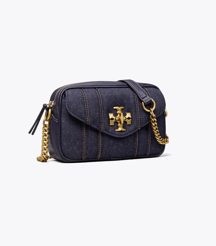 SMALL KIRA CHEVRON CAMERA BAG Color: Navy