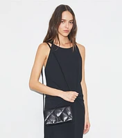 Kira Diamond Quilt Chain Wallet