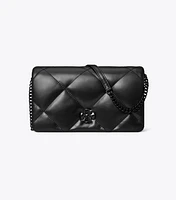 Kira Diamond Quilt Chain Wallet