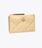 Kira Diamond Quilt Zip Card Case