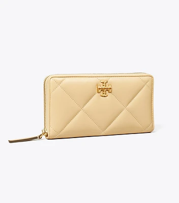 Kira Diamond Quilt Zip Continental Wallet