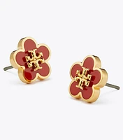 Kira Enamel Flower Stud Earring