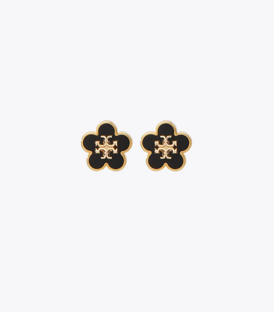 Kira Enamel Flower Stud Earring